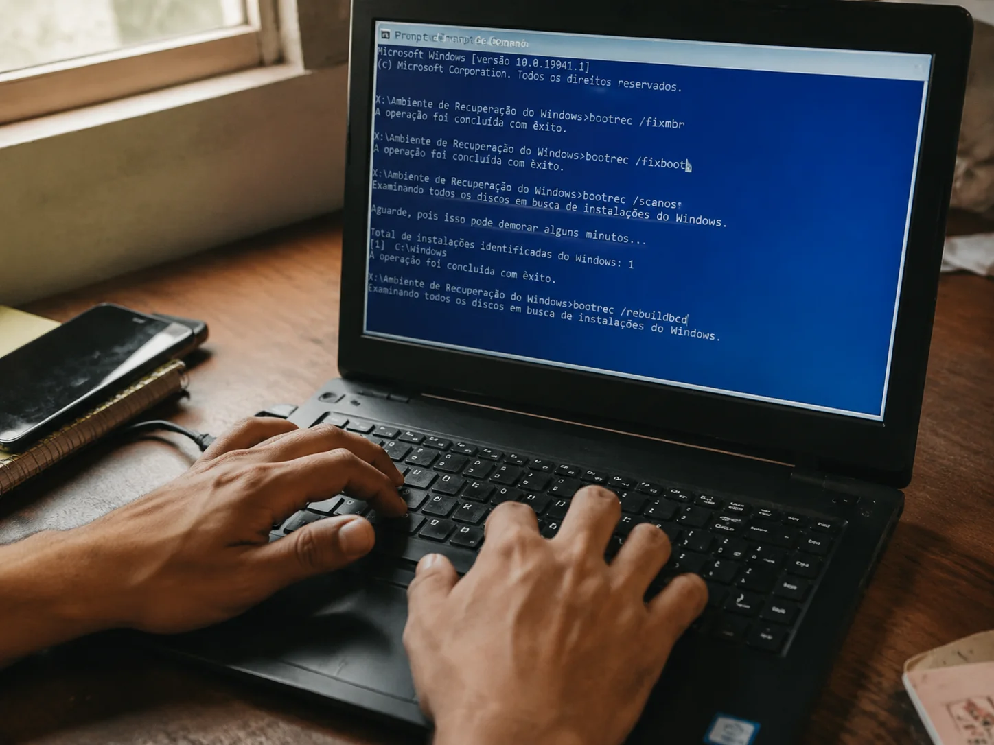 Bootloader corrompido após formatação: como recuperar