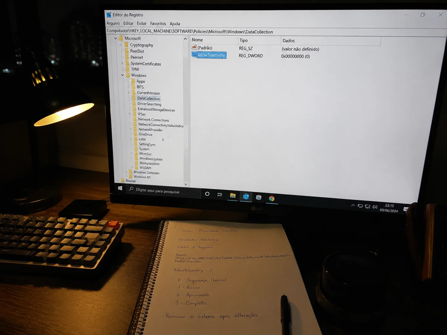 Como desativar telemetria e rastreamento no Windows 11