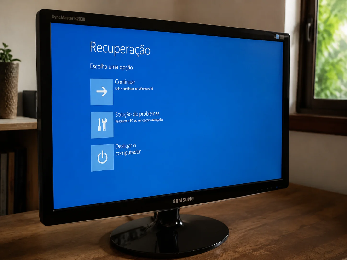 Como usar o Windows Recovery para reinstalar sem pendrive
