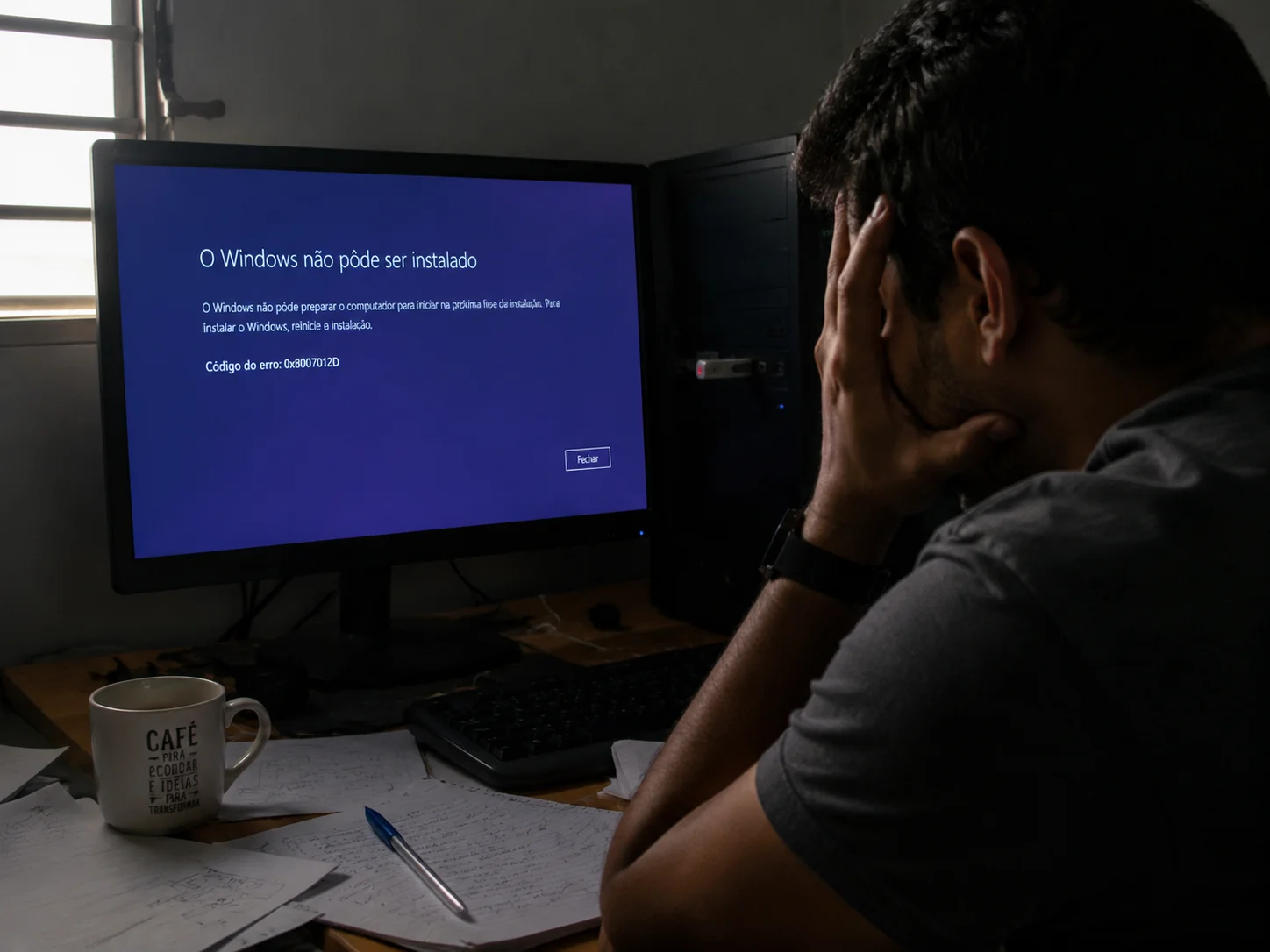 Erro ao instalar o Windows: causas comuns e como resolver