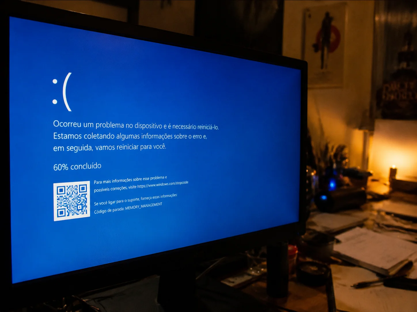 Tela azul após formatar o PC: causas e como resolver